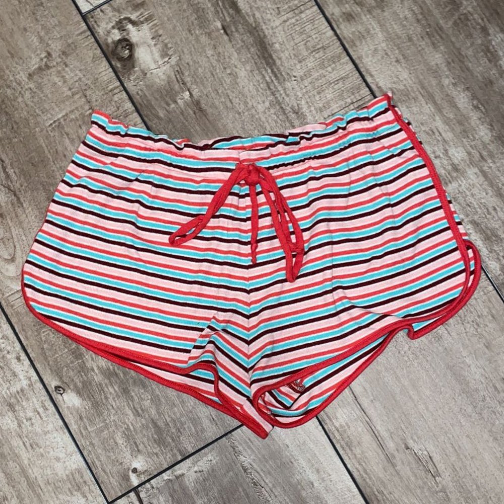 striped pj shorts